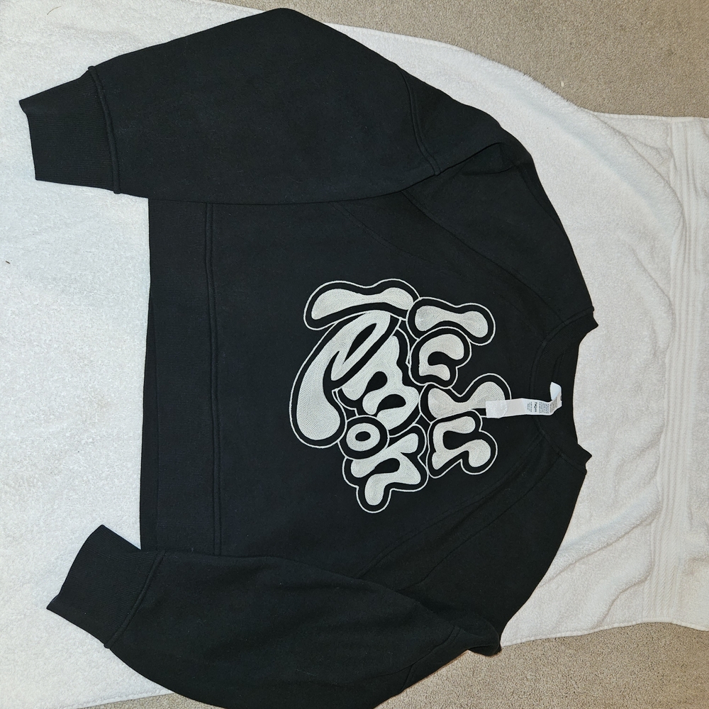 Lululemon Athletica Black Sweatshirt with White Graphic
